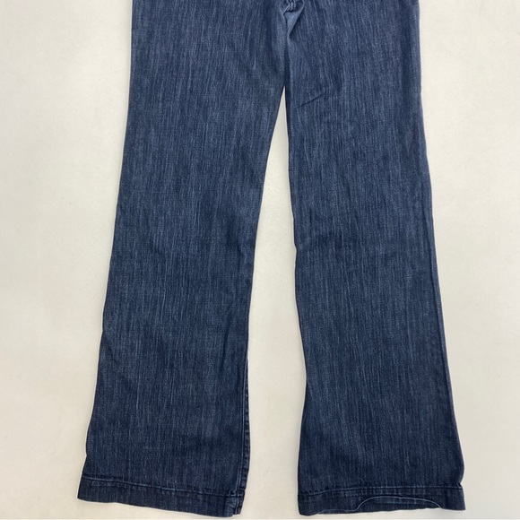 Old Navy Womens The Flirt Wide Leg Trouser Jeans Size 2 Long Blue Denim - Picture 3 of 8